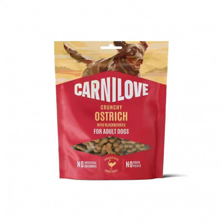 CARNILOVE krõbe jaanalinnuliha murakatega – koeramaius – 200g