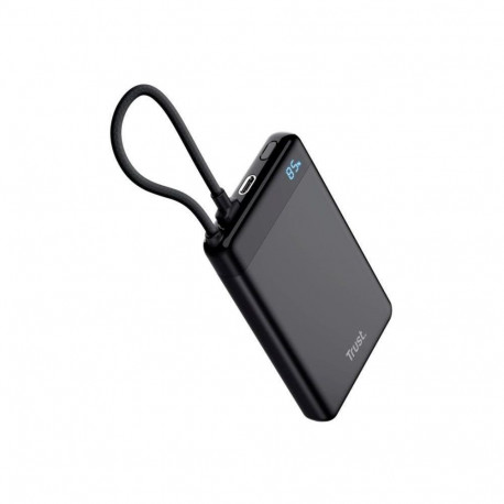 Trust akupank Fiera 10000mAh sisseehitatud kaabliga 8713439258806