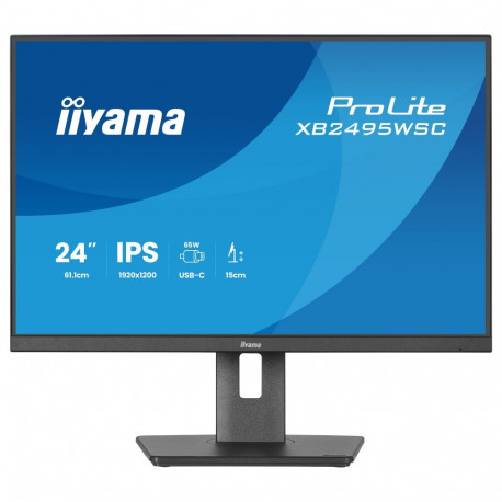 "61,2 cm (24.1"") 1920 x 1200 Pixel iiyama XB2495WSC-B1 16:10 WUXGA IPS 4 ms 100 Hz HDMI USB-Hub Piv