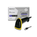 Qoltec 50867 Laser reader 1D | 2D | USB | Black