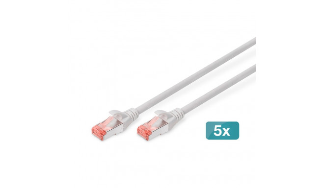 Digitus CAT 6 S/FTP patch cable, 5 pieces