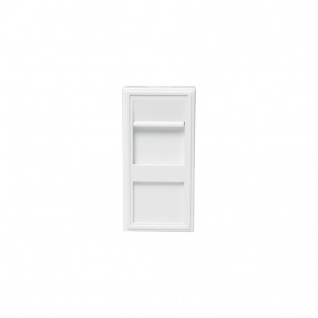 "French faceplate modular insert 22.5*45 mm, white"