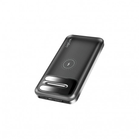 Kaasaskantav akupank LiPo 8.000mAh juhtmevaba laadimisega, must