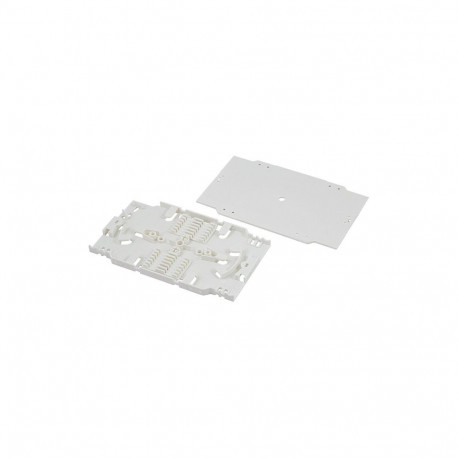 "Fiber splice cassette with 12 core splice holder, shrink tube type"