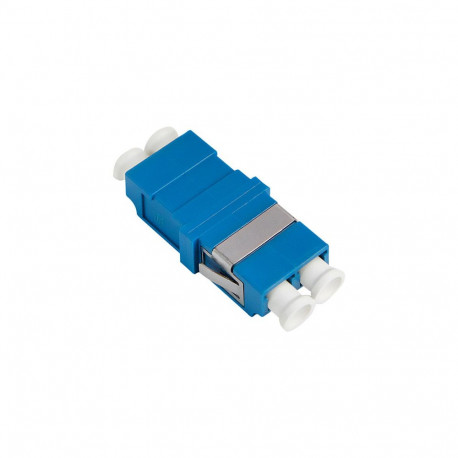 "Fiber Adapter LC Duplex, 12 pieces, without flange, blue"