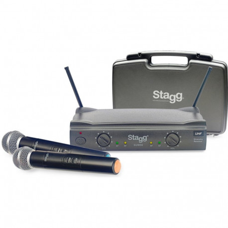 Stagg juhtmevaba UHF-süsteem SUW 50 MM FH EU, must