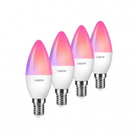 LEPRO BC1-EU-4 C37 RGBCW Wi-Fi LED Bulb