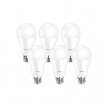 LED bulb LEPRO 100080-DW-EU-6 E27 A60 13W (100W) 1521lm 6500K 180° 6pcs