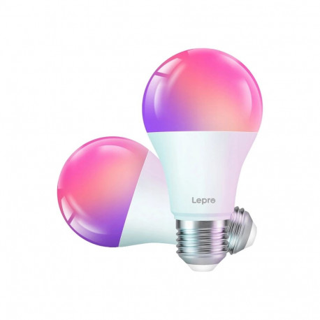 LEPRO B1-EU-2 Smart LED E27 Wi-Fi Light Bulb, 2-Pack