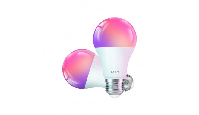 LEPRO B1-EU-2 Smart LED E27 Wi-Fi Light Bulb, 2-Pack