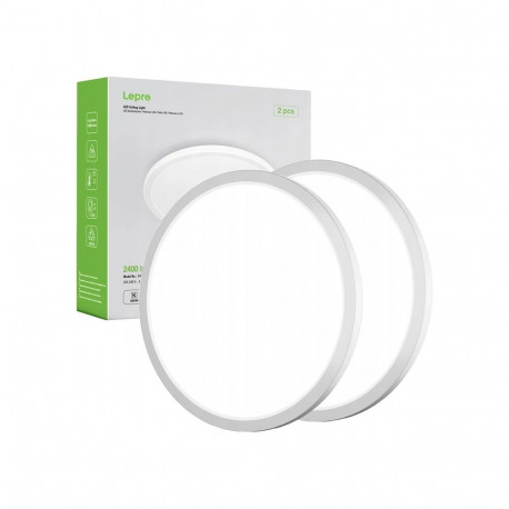 LEPRO 1500039-DW-EU-2 Ceiling Light, 24W, 2400 lm, 2-Pack