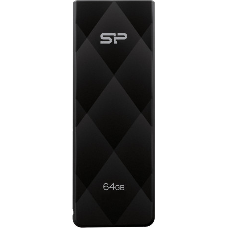 Silicon Power mälupulk 64GB Blaze B20 USB 3.2, must (avatud pakend)