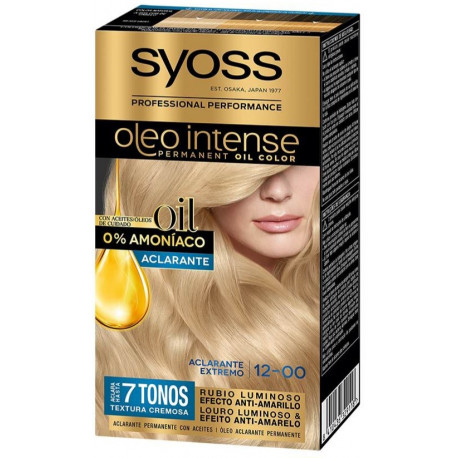 Syoss hair colour Oleo Intense 12.00 Silver Blonde (opened package)
