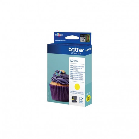Brother LC123Y | Ink Cartridge | Yellow