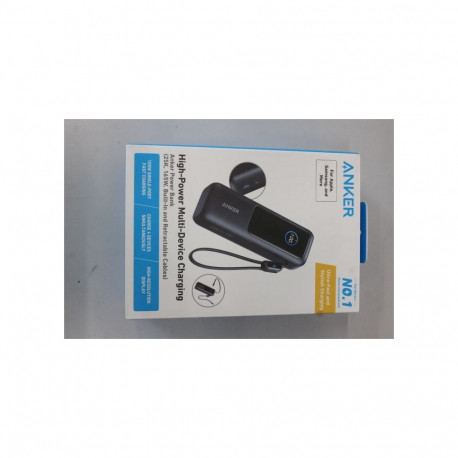 Anker SALE OUT. Zolo Powerbank | A1695H11 | 25000 mAh | Built-In USB-C and Retractable Cable) | Grey