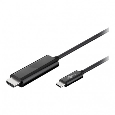 Goobay USB-C HDMI adapter cable (4k 60 Hz) HDMI adapter, 1.8 m, Black