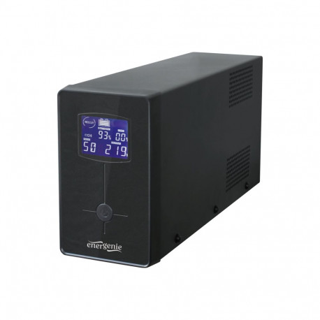 EnerGenie UPS with USB and LCD display, Black 850 VA, 510 W, 220 V