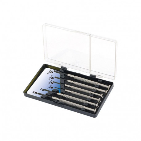 Logilink Small Screwdriver Set, 6pcs Incl. transport boxThe set includes1x slot driver 1.4 mm1x slot