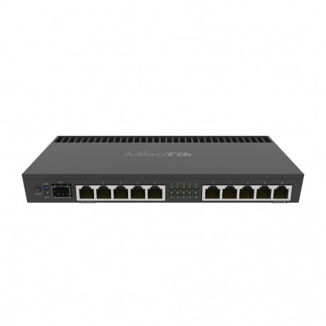 Mikrotik Wired Ethernet Router RB4011iGS+RM, Quad-core 1.4Ghz CPU, 1GB RAM, 512 MB, 1xSFP+, 1xSerial