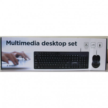 Gembird SALE OUT. KBS-UM-04 Multimedia desktop set, black, US-Layout | SALE OUT. | | Multimedia desk
