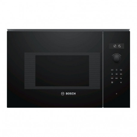 Bosch Microwave Oven BFL524MB0 20 L, Retractable, Rotary knob, Touch Control, 800 W, Black, Built-in
