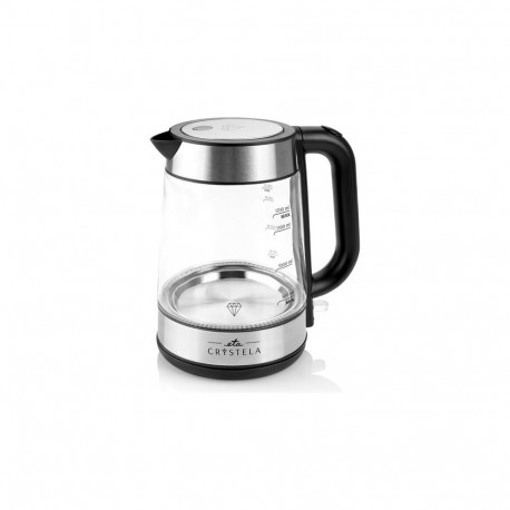 ETA 615390000 Standard kettle, Glass, Stainless steel/Black, 2200 W, 360 rotational base, 1.7 L