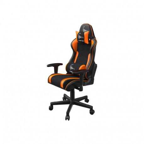 GEMBIRD Gaming chair SCORPION black mesh orange skin
