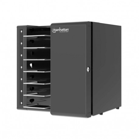 Manhattan Laptop Charging Cabinet Desktop via USB-C 16" 7-bay via USB-C 65W, Suitable for USB-C lapt