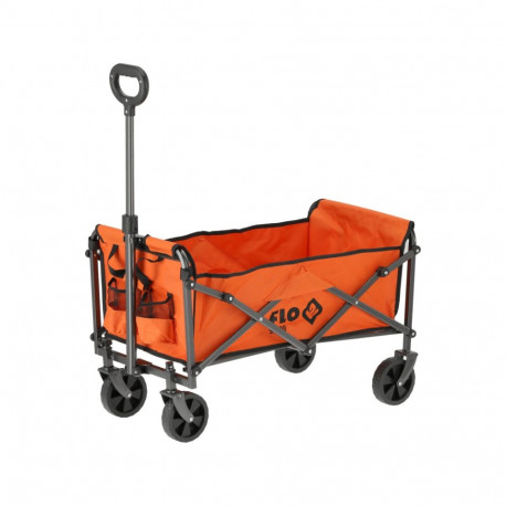 Flo Foldable Garden and Camping Cart 90180, 70 kg, 4 wheels, 110 mm PVC, telescopic handle 650-860 m