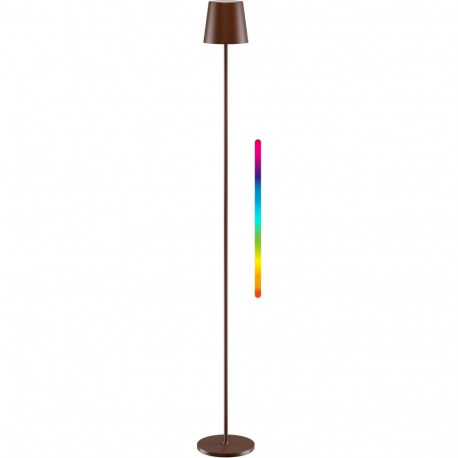 Goobay LED-põrandalamp, juhtmevaba, suurus XL, 122 cm, RGBW, vasevärvi