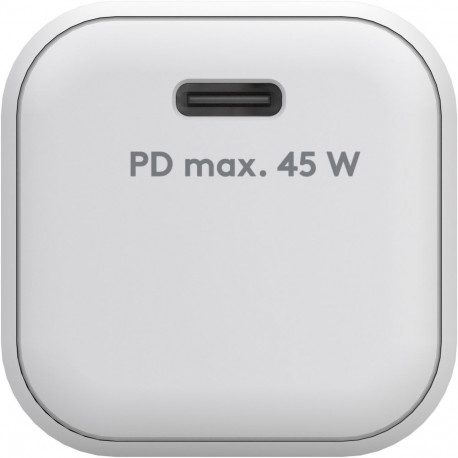 Goobay kiirlaadija 45W USB-C PD GaN Nano, valge