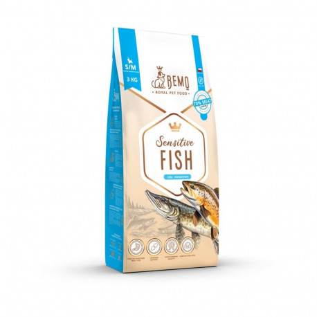 BEMO kuiv koeratoit Sensitive Fish Small/Medium Mono 3kg