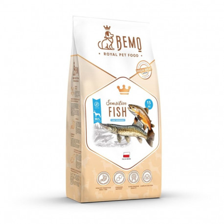 BEMO Sensitive Fish Medium/Large Mono - dry dog food - 15kg