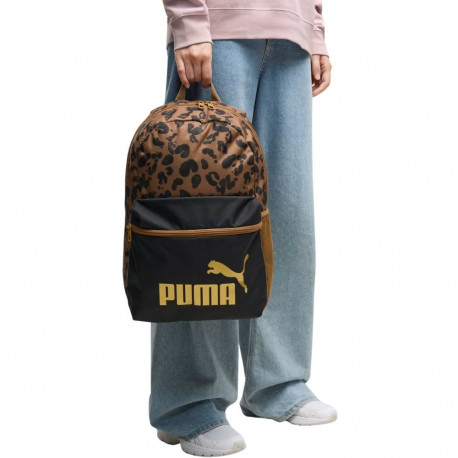 Puma seljakott Phase AOP 91169 16, pruun-must/pantrikiri