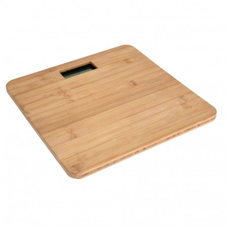 OMEGA BODY SCALE BAMBOO LCD DISPLAY 180 KG CAPACITY [45503]