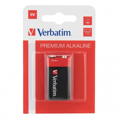 VERBATIM ALKALINE BATTERY 9V BLISTER*1SZT 49924