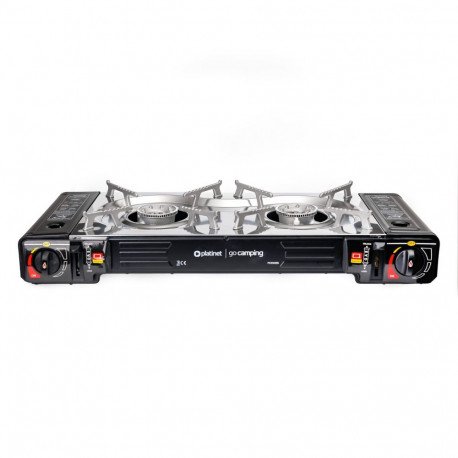 PLATINET CAMPING COOKING STOVE 2 BURNER BLACK [46135]