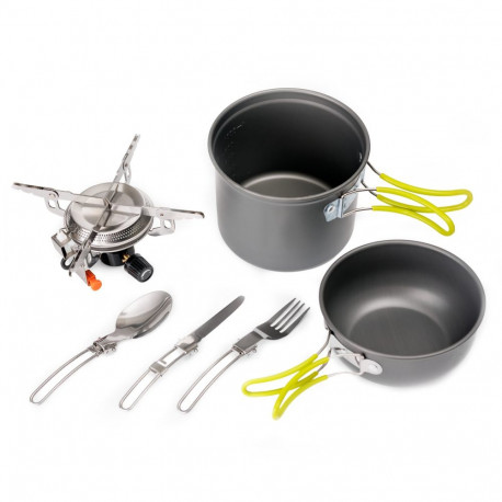 PLATINET CAMPING GAS STOVE + ACCESSORIES [46133]