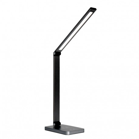 PLATINET DESK LAMP 10W ALUMINUM WIRELESS CHARGING 3-STEP DIMMING 5-STEP COLOR SET BLACK [46024]