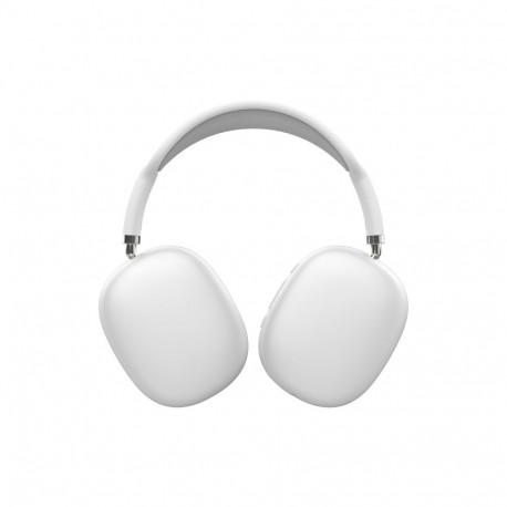 PLATINET WIRELESS HEADPHONES WITH MIC BLUETOOTH SLIM STYLE SILVER-WHITE [46099]