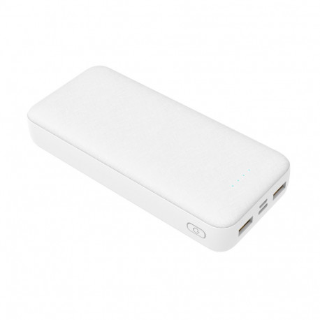 PLATINET POWER BANK SET 20000 mAh + 20W PD CHARGER + 1M CABLE WHITE [46220]