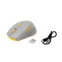 OMEGA MOUSE WIRELESS SILENT RECHARGEABLE TYPE C LIME GREY [46037]