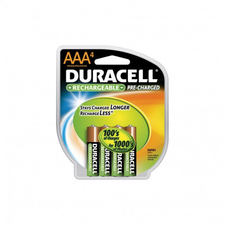 DURACELL RECHARGEABLE Ni-MH AAA READY TO USE DX2400 BL*4