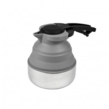 PLATINET SILICONE FOLDABLE CAMPING KETTLE 1,8L GREY [46300]