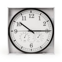PLATINET TWINKLE ROUND WALL CLOCK silent hygrometer and thermometer [45959]