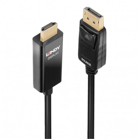 LINDY CABLE DISPLAY PORT TO HDMI 2M/40926