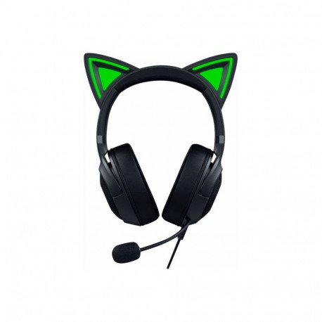 Razer Headset Kraken Kitty V2 Microphone, Black, Wired, On-Ear, Noise canceling