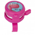 Bicycle bell with flap/mirror, pink