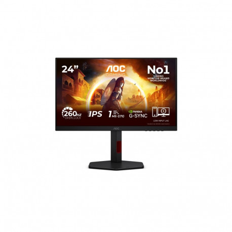 AOC | 24G4ZR | 24 " | Fast IPS | FHD | 16:9 | 240 Hz | 1 ms | 1920 x 1080 pixels | 300 cd/m² | HDMI 
