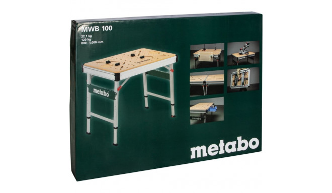 multifunktsionaalne laud MWB 100 kandevõime kuni 120kg, hõbe/puit